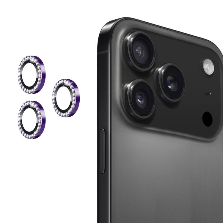 ENKAY AR Anti-reflection Individual Diamond Ring Camera Lens Glass Full Film, For iPhone 17, For iPhone 17 Pro / 17 Pro Max