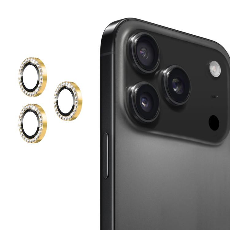 ENKAY AR Anti-reflection Individual Diamond Ring Camera Lens Glass Full Film, For iPhone 17, For iPhone 17 Pro / 17 Pro Max