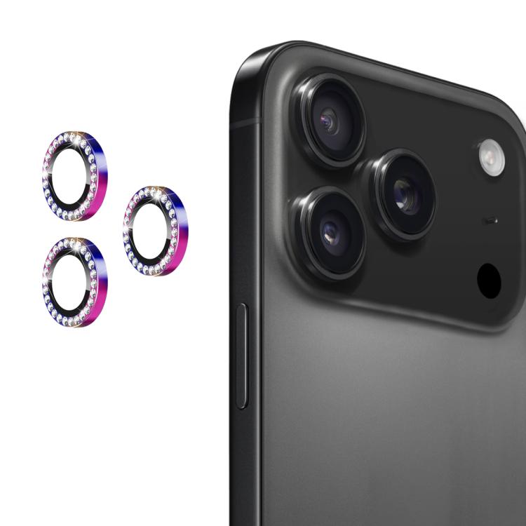 ENKAY AR Anti-reflection Individual Diamond Ring Camera Lens Glass Full Film, For iPhone 17, For iPhone 17 Pro / 17 Pro Max