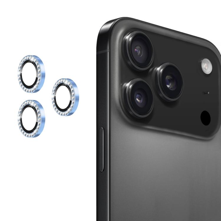 ENKAY AR Anti-reflection Individual Diamond Ring Camera Lens Glass Full Film, For iPhone 17, For iPhone 17 Pro / 17 Pro Max