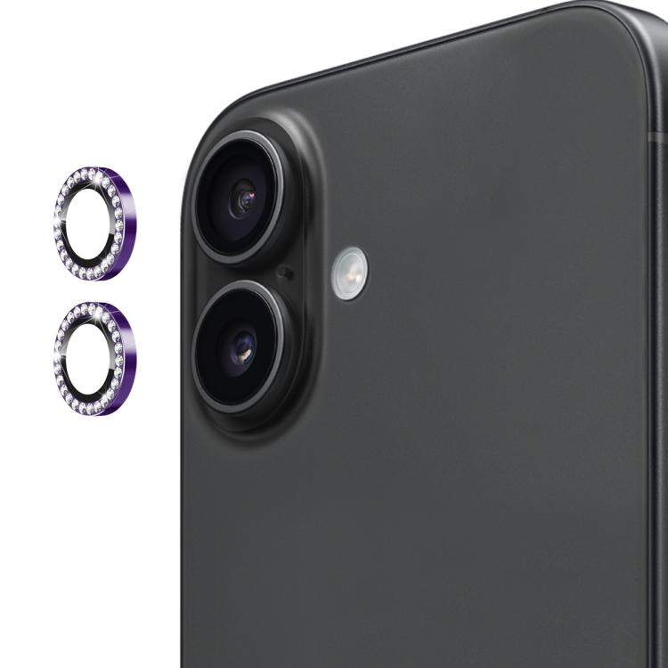 ENKAY AR Anti-reflection Individual Diamond Ring Camera Lens Glass Full Film, For iPhone 17, For iPhone 17 Pro / 17 Pro Max