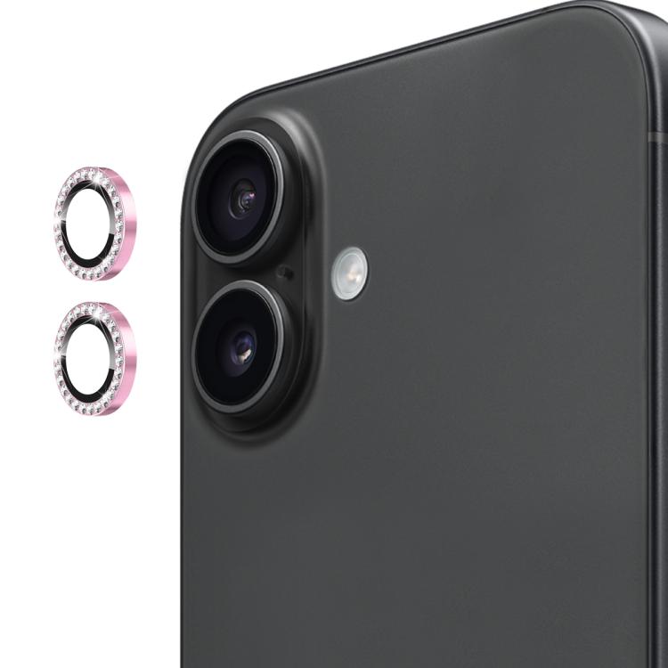 ENKAY AR Anti-reflection Individual Diamond Ring Camera Lens Glass Full Film, For iPhone 17, For iPhone 17 Pro / 17 Pro Max