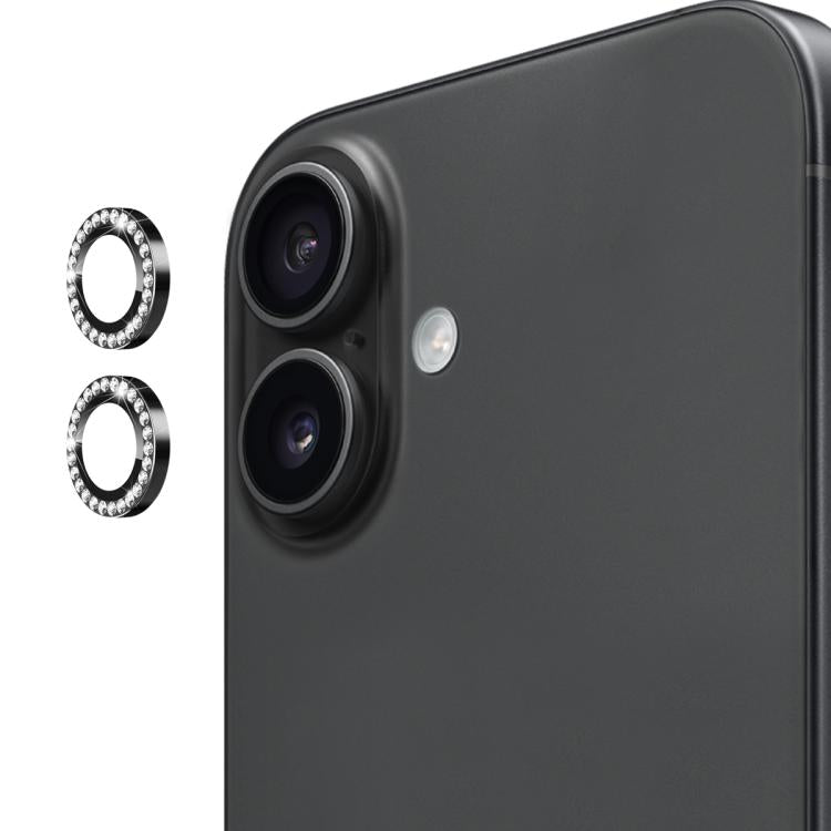 ENKAY AR Anti-reflection Individual Diamond Ring Camera Lens Glass Full Film, For iPhone 17, For iPhone 17 Pro / 17 Pro Max