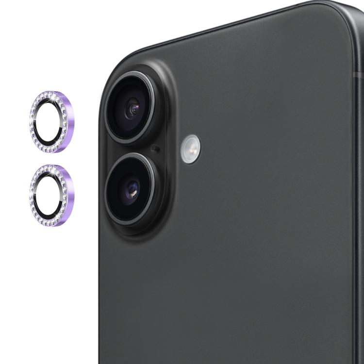ENKAY AR Anti-reflection Individual Diamond Ring Camera Lens Glass Full Film, For iPhone 17, For iPhone 17 Pro / 17 Pro Max