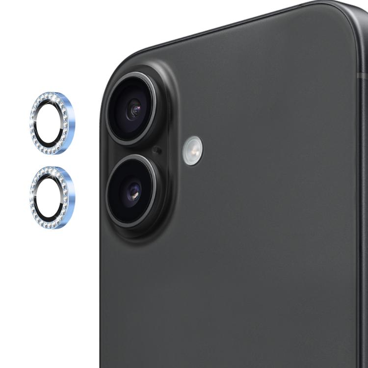 ENKAY AR Anti-reflection Individual Diamond Ring Camera Lens Glass Full Film, For iPhone 17, For iPhone 17 Pro / 17 Pro Max