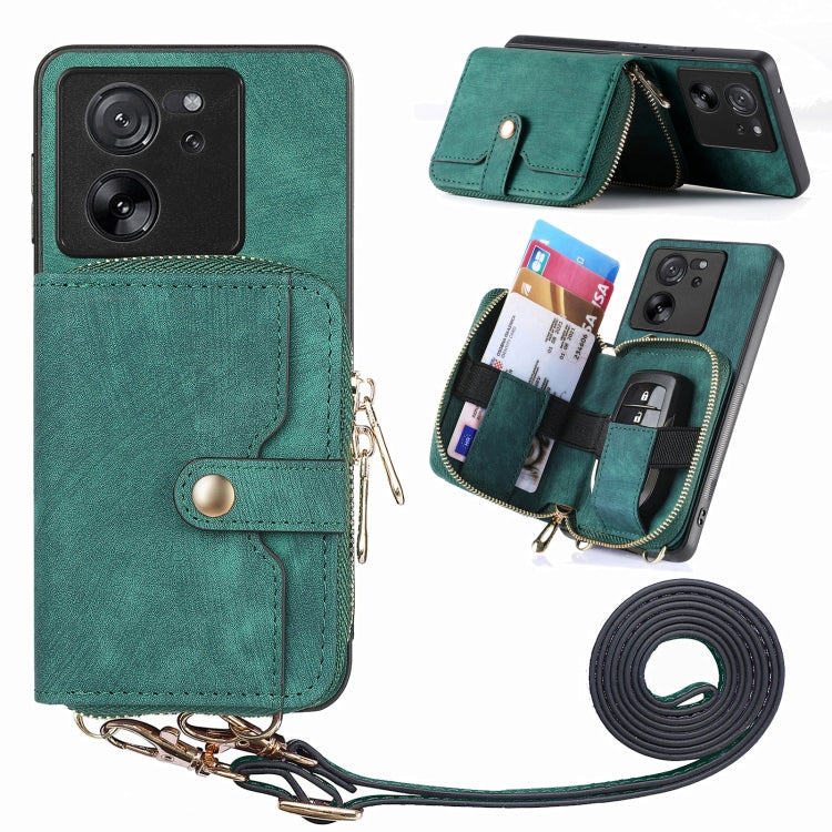 Crossbody Multi-function Zipper Wallet Phone Case, For Xiaomi 13T / 13T Pro, For Xiaomi Redmi Note 13, For Xiaomi 14 Pro, For Xiaomi 14