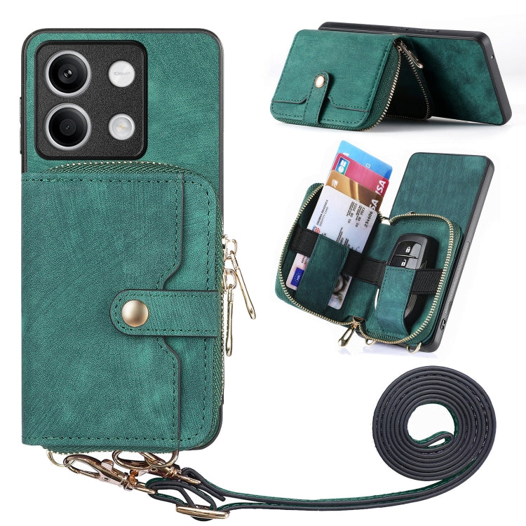 Crossbody Multi-function Zipper Wallet Phone Case, For Xiaomi 13T / 13T Pro, For Xiaomi Redmi Note 13, For Xiaomi 14 Pro, For Xiaomi 14