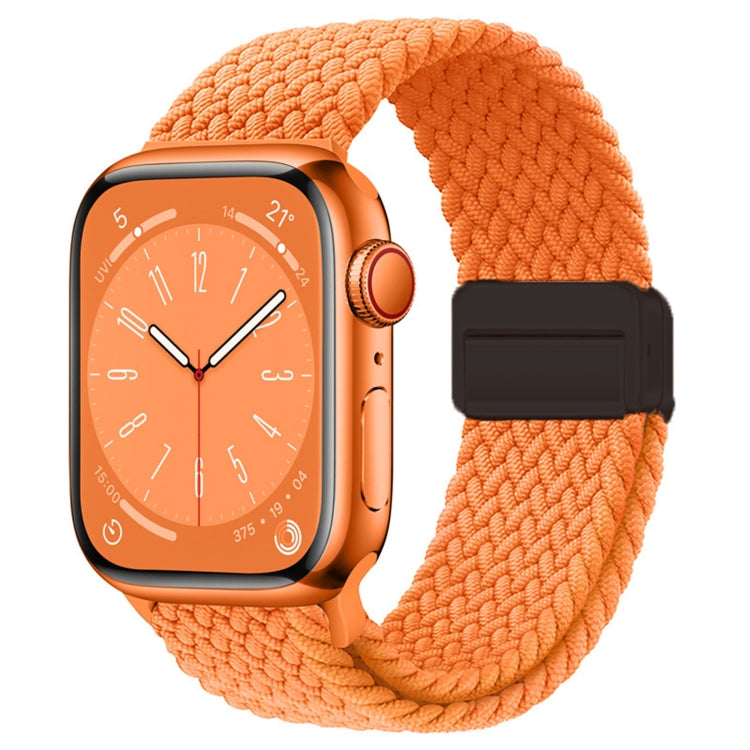 Nylon Woven Magnetic Fold Buckle Watch Band, For Apple Watch Series 9 45mm