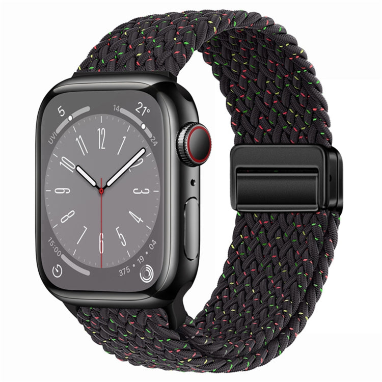 Nylon Woven Magnetic Fold Buckle Watch Band, For Apple Watch Series 7 41mm