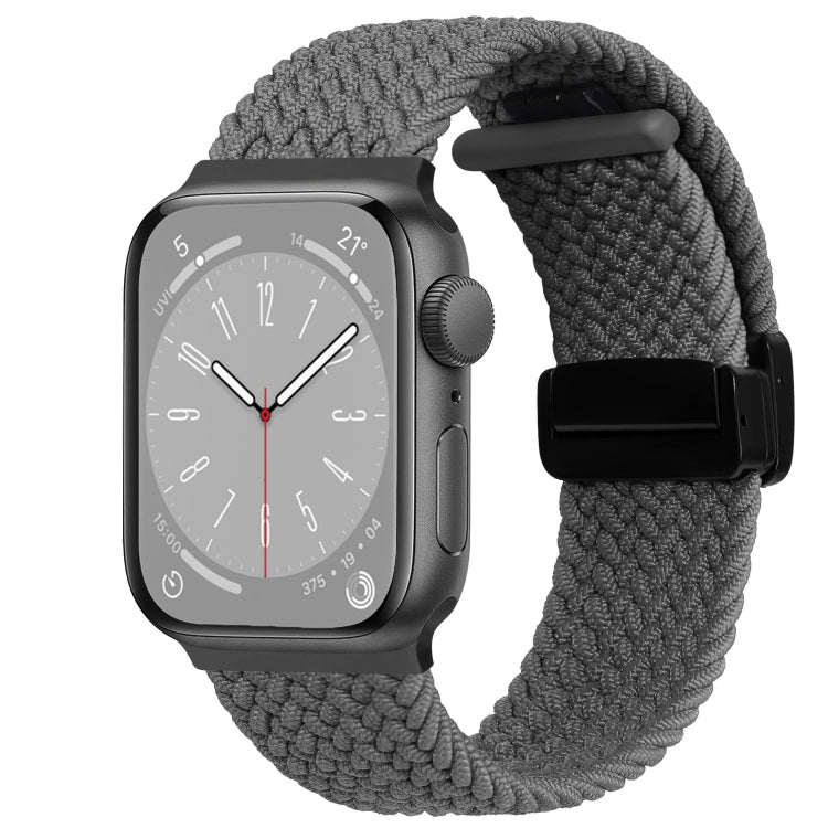 Nylon Woven Magnetic Fold Buckle Watch Band, For Apple Watch Series 5 44mm