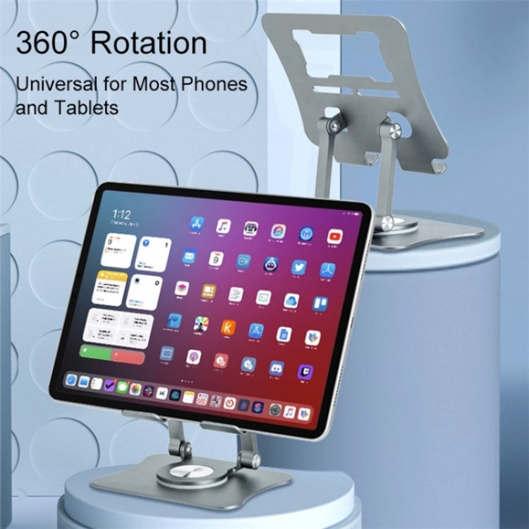 G68 360-Degree Rotating Foldable Phone Tablet Desktop Holder, G68 Black, G68 Grey, G68 Silver