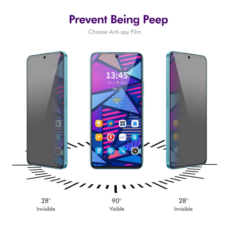 2pcs ENKAY Hat-Prince 28 Degree Anti-peeping Privacy Tempered Glass Film, For Xiaomi Poco X6 Pro, For Xiaomi Poco X6, For Xiaomi Poco C65, For Xiaomi 14, For Redmi 13C 4G Global, For Xiaomi Poco M6 Pro, For Redmi A7 Pro 4G / 5G 171mm                   ...