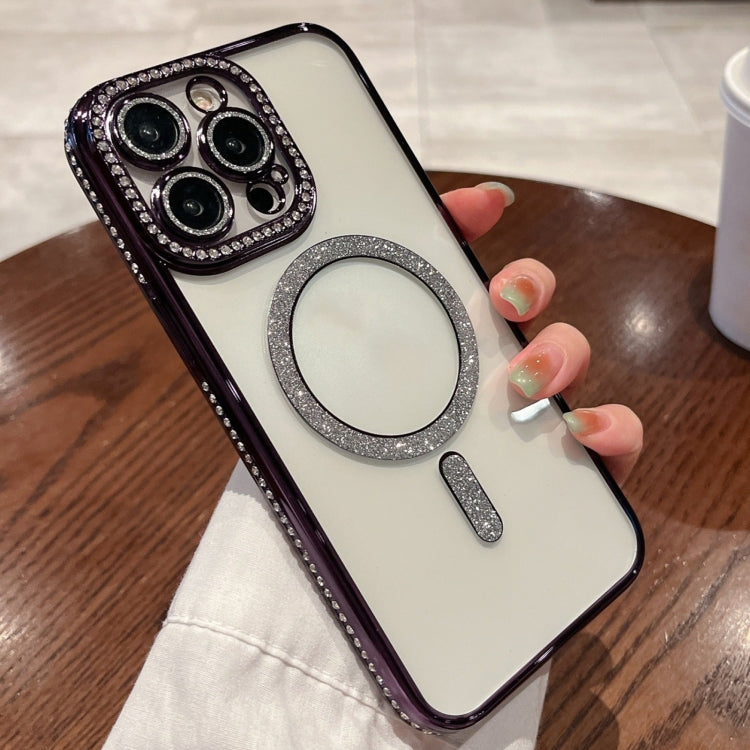 Diamond Plated MagSafe TPU Phone Case, For iPhone 16, For iPhone 15 Pro Max, For iPhone 15 Pro, For iPhone 15 Plus