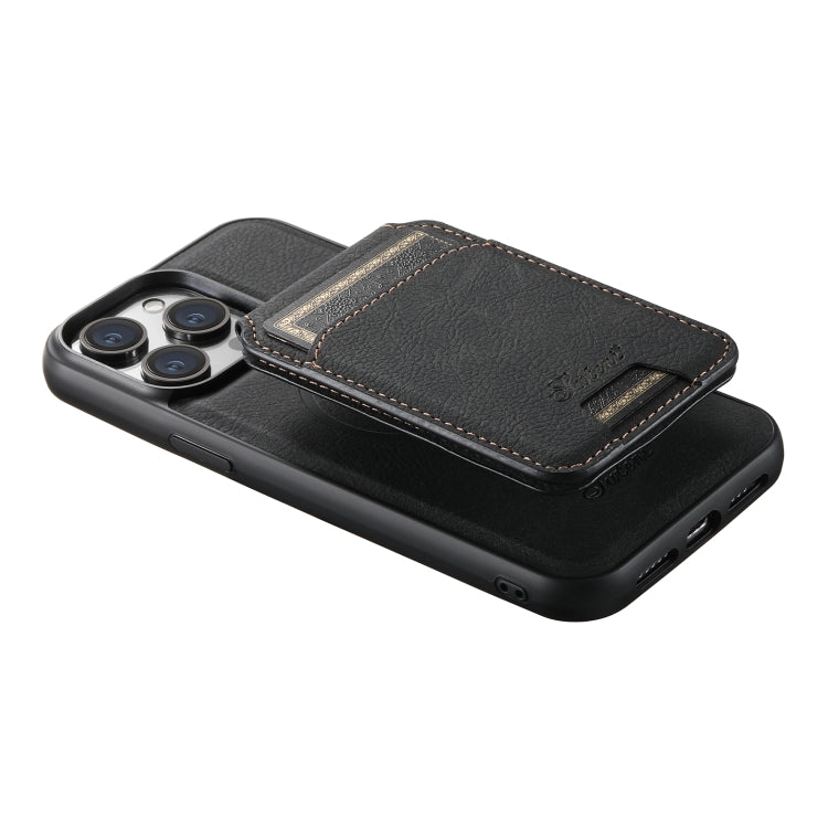Suteni H16 Litchi Texture Leather Detachable Wallet Back Phone Case, For iPhone 15 Pro, For iPhone 15 Plus, For iPhone 15, For iPhone 14 Plus, For iPhone 14, For iPhone 14 Pro