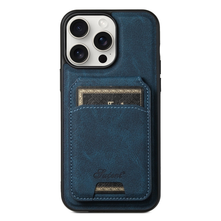 Suteni H16 Litchi Texture Leather Detachable Wallet Back Phone Case, For iPhone 15 Pro, For iPhone 15 Plus, For iPhone 15, For iPhone 14 Plus, For iPhone 14, For iPhone 14 Pro