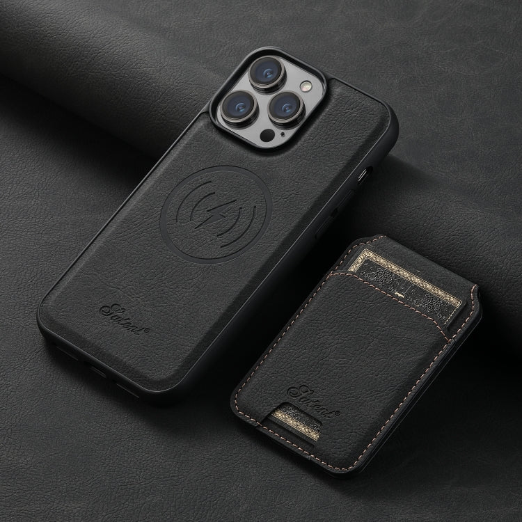 Suteni H16 Litchi Texture Leather Detachable Wallet Back Phone Case, For iPhone 13 Pro Max, For iPhone 13 Pro, For iPhone 13, For iPhone 12, For iPhone 12 Pro Max, For iPhone 12 Pro