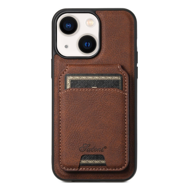 Suteni H16 Litchi Texture Leather Detachable Wallet Back Phone Case, For iPhone 13 Pro Max, For iPhone 13 Pro, For iPhone 13, For iPhone 12, For iPhone 12 Pro Max, For iPhone 12 Pro