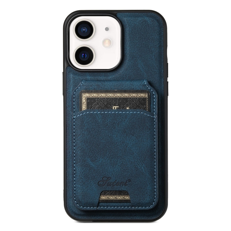 Suteni H16 Litchi Texture Leather Detachable Wallet Back Phone Case, For iPhone 13 Pro, For iPhone 13, For iPhone 12, For iPhone 12 Pro Max, For iPhone 12 Pro