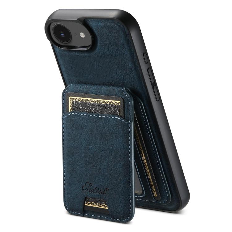 Suteni H16 Litchi Texture Leather Detachable Wallet Back Phone Case, For iPhone 17e / 16e