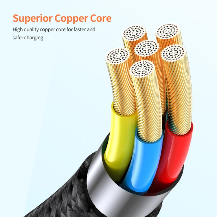 ENKAY PD100W 4-in-1 USB-A / Type-C to Type-C / 8 Pin Multifunction Fast Charging Cable with E-Marker, 1m, 2m