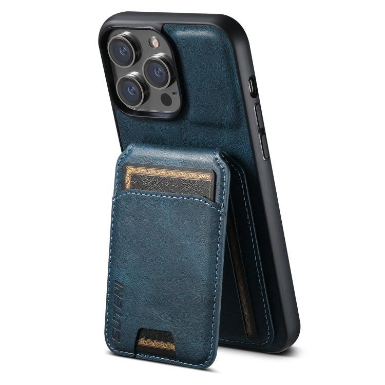 Suteni H02 Leather Wallet Stand Back Phone Case, For iPhone 16 Plus, For iPhone 16, For iPhone 15 Pro Max, For iPhone 15 Pro, For iPhone 15 Plus, For iPhone 15, For iPhone 14 Plus, For iPhone 14