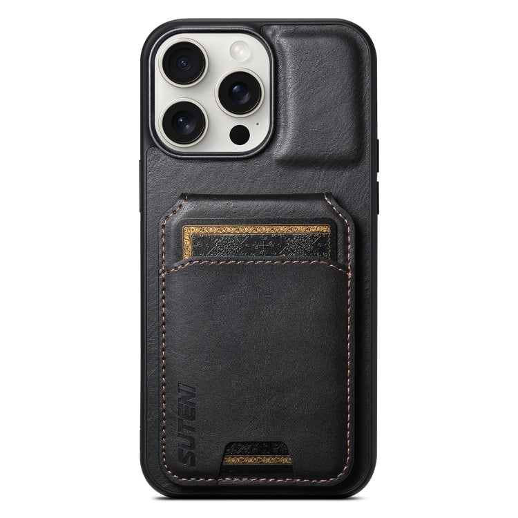 Suteni H02 Leather Wallet Stand Back Phone Case, For iPhone 16 Plus, For iPhone 16, For iPhone 15 Pro Max, For iPhone 15 Pro, For iPhone 15 Plus, For iPhone 15, For iPhone 14 Plus, For iPhone 14