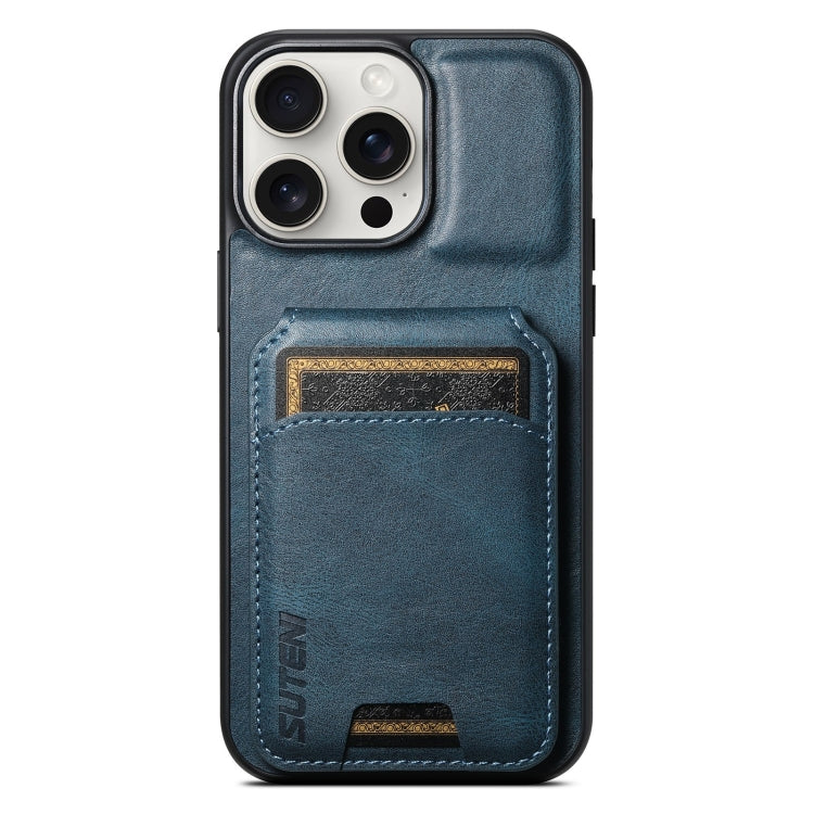 Suteni H02 Leather Wallet Stand Back Phone Case, For iPhone 16 Pro, For iPhone 16 Plus, For iPhone 16, For iPhone 15 Pro Max, For iPhone 15 Pro, For iPhone 15 Plus, For iPhone 15, For iPhone 14 Plus