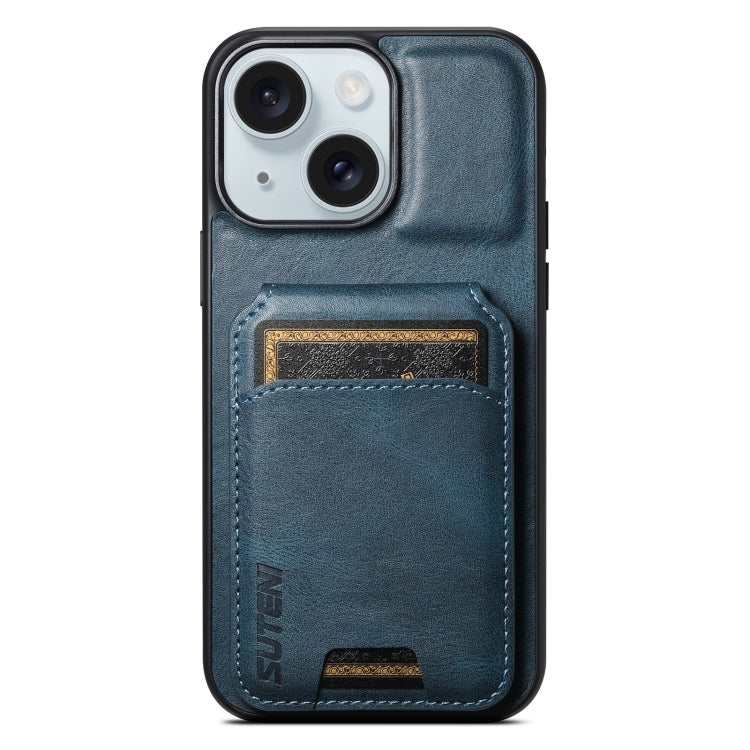 Suteni H02 Leather Wallet Stand Back Phone Case, For iPhone 16 Pro, For iPhone 16 Plus, For iPhone 16, For iPhone 15 Pro Max, For iPhone 15 Pro, For iPhone 15 Plus, For iPhone 15, For iPhone 14 Plus