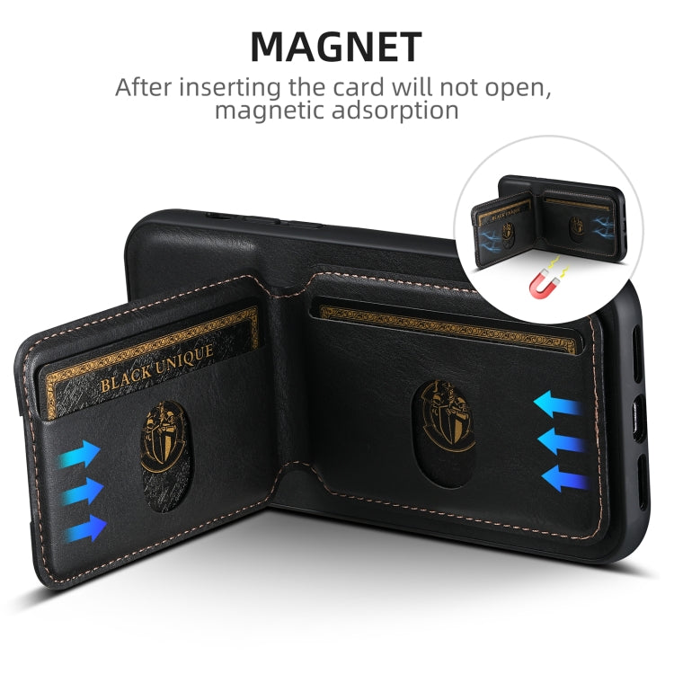 Suteni H02 Leather Wallet Stand Back Phone Case