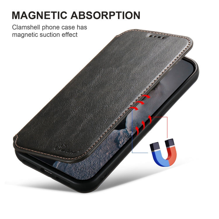 Suteni J05 Leather Magnetic MagSafe Phone Case