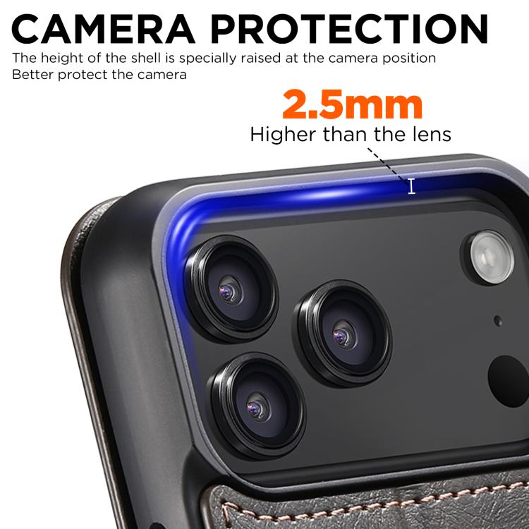 Suteni J05 Leather Magnetic MagSafe Phone Case, For iPhone 17 Pro Max, For iPhone 17 Pro, For iPhone 17, For iPhone Air, For iPhone 16 Pro Max, For iPhone 16 Pro