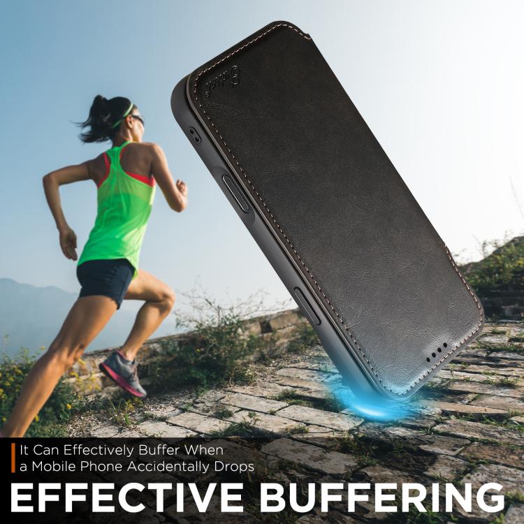 Suteni J05 Leather Magnetic MagSafe Phone Case, For iPhone 17 Pro Max, For iPhone 17 Pro, For iPhone 17, For iPhone Air, For iPhone 16 Pro Max, For iPhone 16 Pro