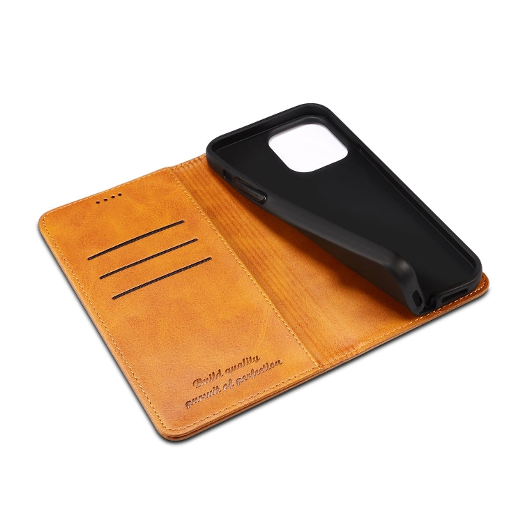 Suteni Calf Texture Horizontal Flip Leather Phone Case, For iPhone 15 Plus, For iPhone 15, For iPhone 17e / 16e