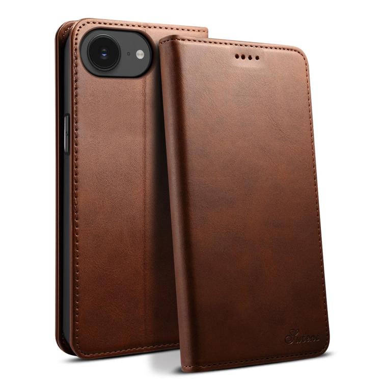 Suteni Calf Texture Horizontal Flip Leather Phone Case