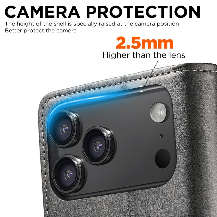 Suteni Calf Texture Horizontal Flip Leather Phone Case