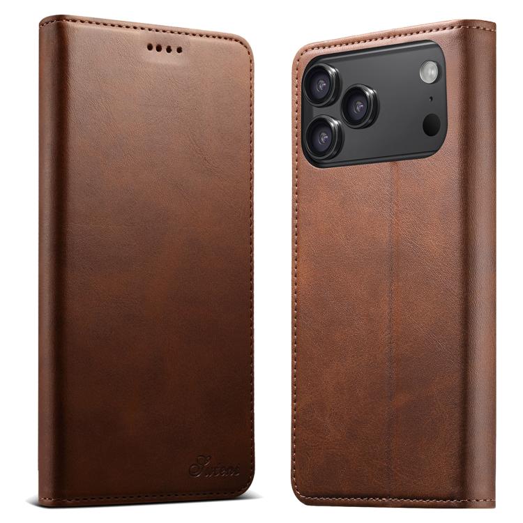Suteni Calf Texture Horizontal Flip Leather Phone Case