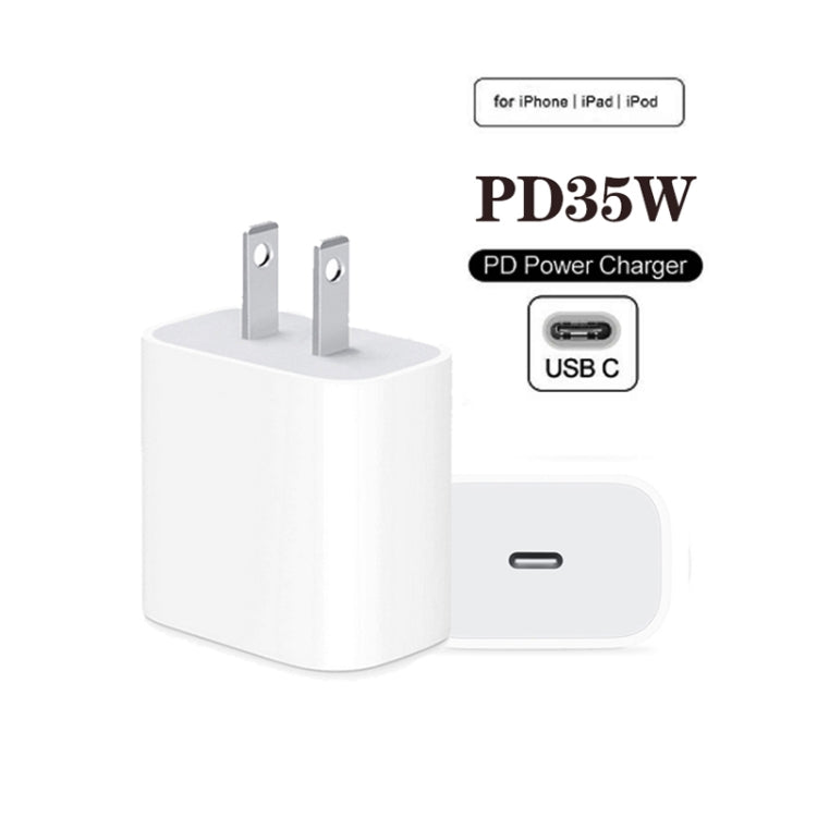 PD35W USB-C / Type-C Port Charger for iPhone / iPad Series, US Plug, US Plug
