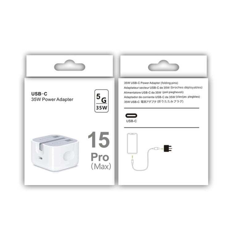 PD35W USB-C / Type-C Port Charger for iPhone / iPad Series, UK Plug, UK Plug