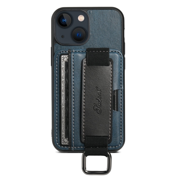 Suteni H13 Card Wallet Wrist Strap Holder PU Phone Case, For iPhone 16 Plus, For iPhone 16, For iPhone 15 Pro Max, For iPhone 15 Pro, For iPhone 15 Plus, For iPhone 15, For iPhone 17e / 16e
