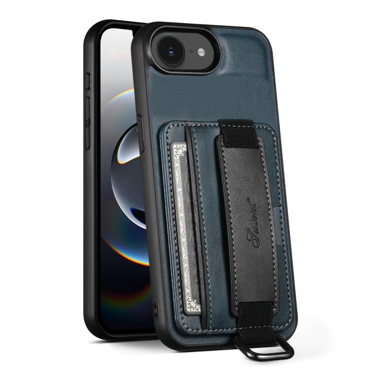 Étui portefeuille Suteni H13 en PU avec dragonne et porte-cartes pour iPhone 16 Pro Max, iPhone 16 Pro, iPhone 16 Plus, iPhone 16, iPhone 15 Pro Max, iPhone 15 Pro, iPhone 15 Plus, iPhone 15