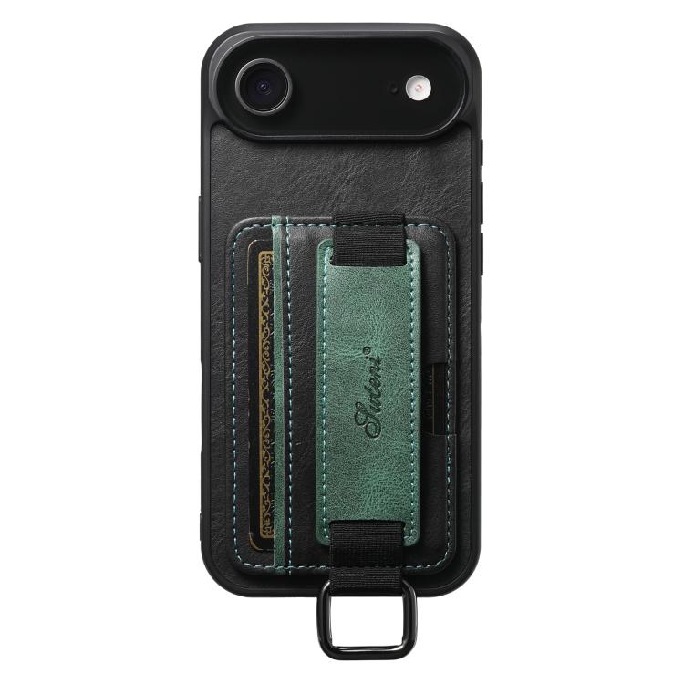 Étui portefeuille Suteni H13 en PU avec dragonne et porte-cartes pour iPhone 16 Pro Max, iPhone 16 Pro, iPhone 16 Plus, iPhone 16, iPhone 15 Pro Max, iPhone 15 Pro, iPhone 15 Plus, iPhone 15