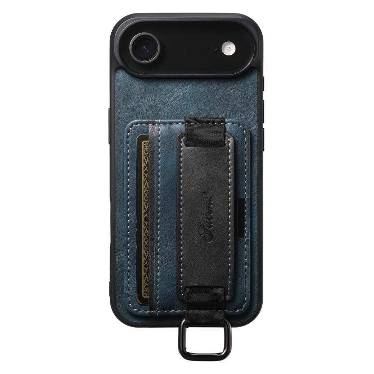Étui portefeuille Suteni H13 en PU avec dragonne et porte-cartes pour iPhone 16 Pro Max, iPhone 16 Pro, iPhone 16 Plus, iPhone 16, iPhone 15 Pro Max, iPhone 15 Pro, iPhone 15 Plus, iPhone 15