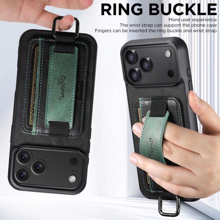 Étui portefeuille Suteni H13 en PU avec dragonne et porte-cartes pour iPhone 16 Pro Max, iPhone 16 Pro, iPhone 16 Plus, iPhone 16, iPhone 15 Pro Max, iPhone 15 Pro, iPhone 15 Plus, iPhone 15