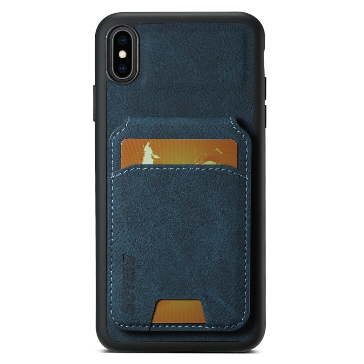 Suteni H02 Litchi Leather Card Wallet Stand Back Phone Case, For iPhone 11 Pro, For iPhone XR, For iPhone XS Max, For iPhone X / XS