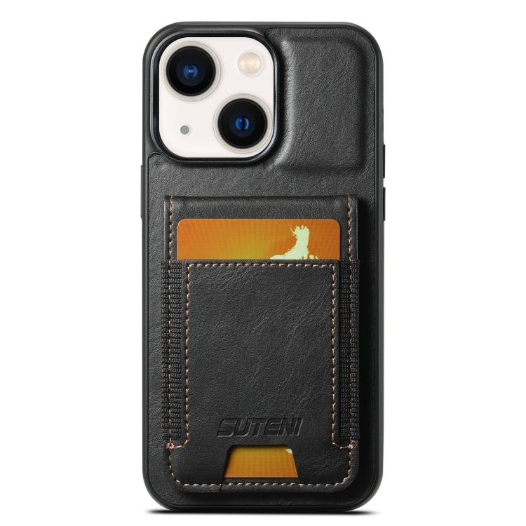 Suteni H03 Oil Wax Leather Wallet Stand Back Phone Case, For iPhone 14 Pro, For iPhone 14 Pro Max, For iPhone 13 Pro Max, For iPhone 13 Pro, For iPhone 13, For iPhone 12 Pro Max, For iPhone 11 Pro Max, For iPhone 11