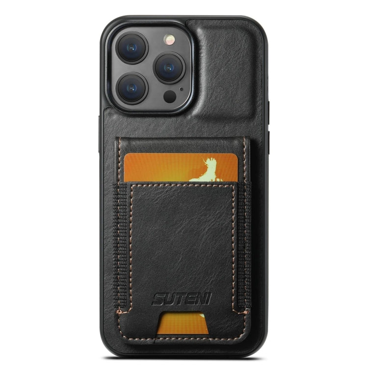 Suteni H03 Oil Wax Leather Wallet Stand Back Phone Case, For iPhone 14 Pro, For iPhone 14 Pro Max, For iPhone 13 Pro Max, For iPhone 13 Pro, For iPhone 13, For iPhone 12 Pro Max, For iPhone 11 Pro Max, For iPhone 11
