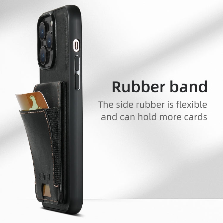 Suteni H03 Oil Wax Leather Wallet Stand Back Phone Case, For iPhone 16 Pro, For iPhone 16 Plus, For iPhone 16, For iPhone 15 Pro Max, For iPhone 15 Pro, For iPhone 15 Plus, For iPhone 15, For iPhone 14 Plus