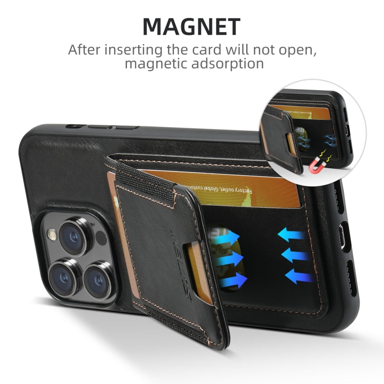 Suteni H03 Oil Wax Leather Wallet Stand Back Phone Case, For iPhone 16 Pro, For iPhone 16 Plus, For iPhone 16, For iPhone 15 Pro Max, For iPhone 15 Pro, For iPhone 15 Plus, For iPhone 15, For iPhone 14 Plus
