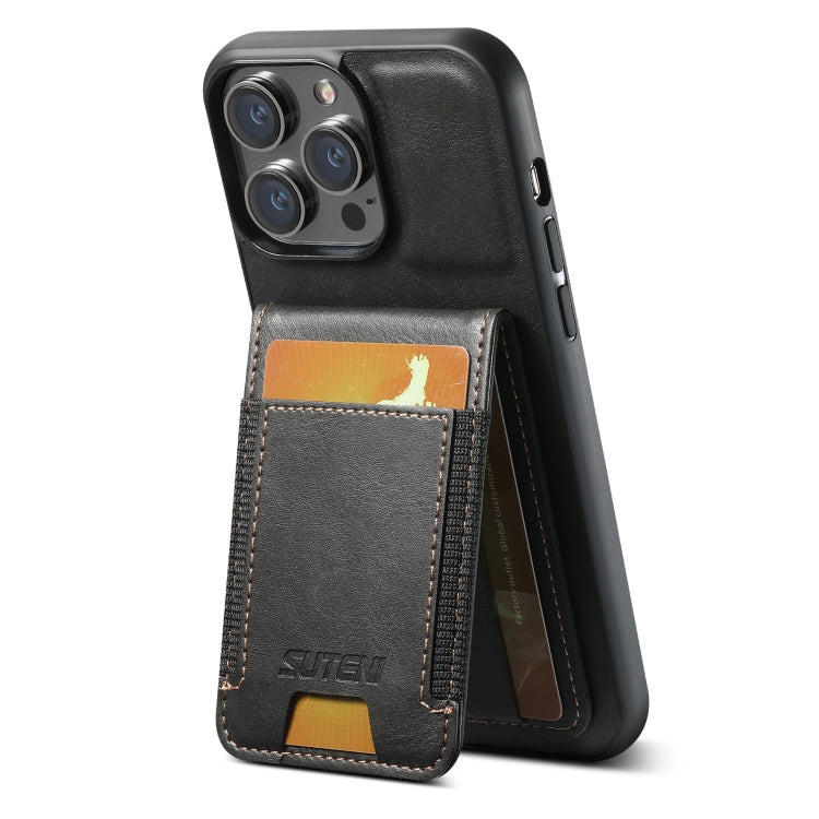 Suteni H03 Oil Wax Leather Wallet Stand Back Phone Case, For iPhone 18, For iPhone 18 Pro, For iPhone 18 Pro Max, For iPhone 17 Pro Max, For iPhone 17 Pro, For iPhone 17, For iPhone Air, For iPhone 16 Pro Max