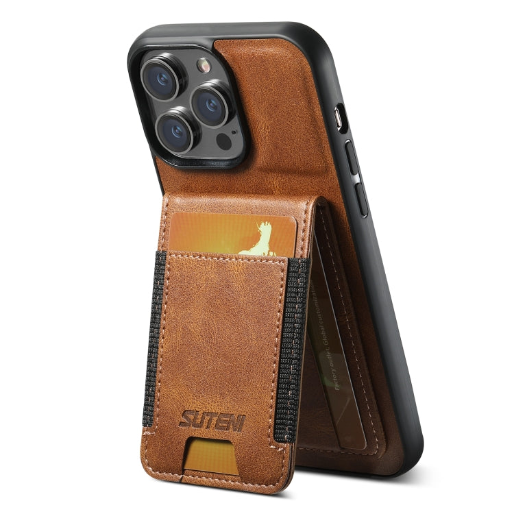 Suteni H03 Oil Wax Leather Wallet Stand Back Phone Case, For iPhone 18, For iPhone 18 Pro, For iPhone 18 Pro Max, For iPhone 17 Pro Max, For iPhone 17 Pro, For iPhone 17, For iPhone Air, For iPhone 16 Pro Max
